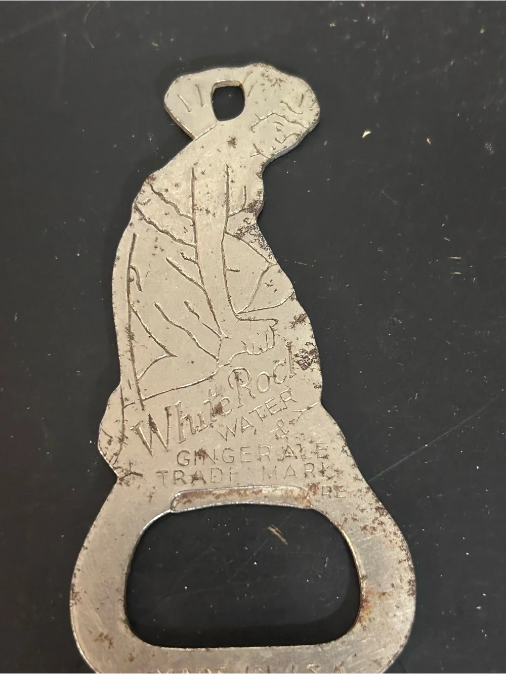 Vintage White Rock Water & Ginger Ale Figural Lady Bottle Opener Made USA